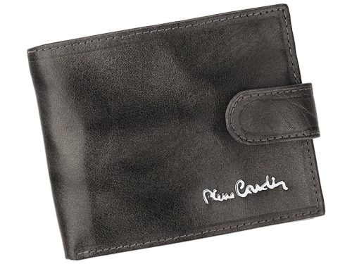 Pierre Cardin FOSSIL TILAK12 323A RFID szürke férfi bőr pénztárca 11 x 8 x 2 cm