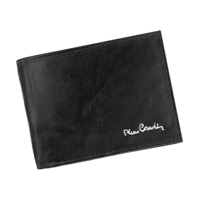   Pierre Cardin FOSSIL TILAK12 325 RFID fekete férfi bőr pénztárca 12,5 x 9,7 cm