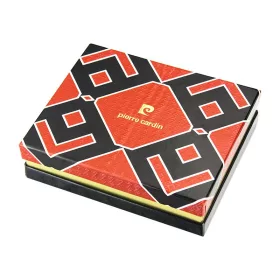   Pierre Cardin FOSSIL TILAK12 331A RFID fekete férfi bőr pénztárca 10.5 x 12.7 x 2.8 cm 