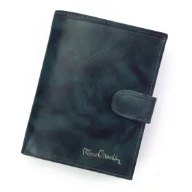   Pierre Cardin FOSSIL TILAK12 331A RFID kék férfi bőr pénztárca 10,5 x 12,7 cm