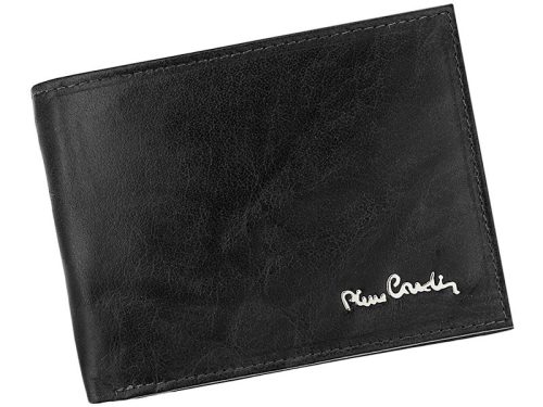 Pierre Cardin FOSSIL TILAK12 8806 RFID fekete férfi bőr pénztárca 9.5 x 2 cm