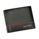 Pierre Cardin SAHARA TILAK15 325 fekete-piros férfi bőr pénztárca 12 x 9.5 x 2.5 cm