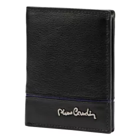  Pierre Cardin SAHARA TILAK15 1810 fekete férfi-kék bőr pénztárca 8 x 10,5 x 2 cm