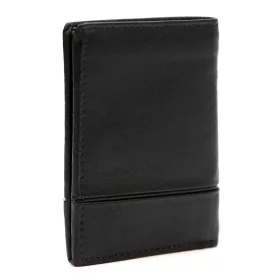   Pierre Cardin SAHARA TILAK15 1810 fekete férfi-kék bőr pénztárca 8 x 10,5 x 2 cm