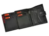 Pierre Cardin SAHARA TILAK15 326A fekete-piros férfi bőr pénztárca 10 x 13 x 3 cm