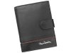 Pierre Cardin SAHARA TILAK15 331A fekete-piros férfi bőr pénztárca 10,5 x 13  cm