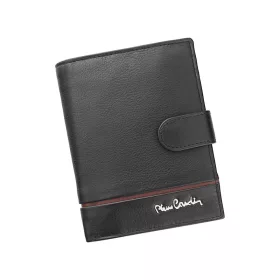   Pierre Cardin SAHARA TILAK15 331A fekete-piros férfi bőr pénztárca 10,5 x 13  cm