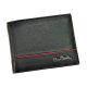 Pierre Cardin SAHARA TILAK15 8805 fekete-piros férfi bőr pénztárca 12.5 x 9.5 x 2 cm