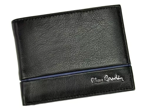 Pierre Cardin SAHARA TILAK15 8805 fekete férfi bőr pénztárca, RFID 12.5 x 9.5 x 2 cm