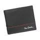 Pierre Cardin SAHARA TILAK15 8824 fekete-piros férfi bőr pénztárca 11 x 9.5 x 2 cm