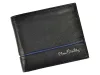 Pierre Cardin SAHARA TILAK15 8824 fekete-piros férfi bőr pénztárca 11 x 9.5 x 2 cm