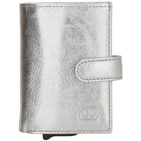 Hide and Stitches ezüst pop-up bankkártyatartó 10 x 7 cm