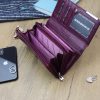 Gregorio GF106 magenta bőr női pénztárca 19 x 10 x 3 cm