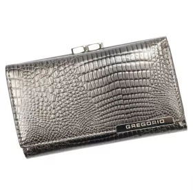   Gregorio GF108 szürke női bőr pénztárca 14.5 x 8.5 x 3 cm