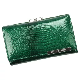   Gregorio GF108 szürke női bőr pénztárca 14.5 x 8.5 x 3 cm