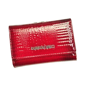   Gregorio GF117 piros lakkbőr női pénztárca 12.5 x 8 x 3.5 cm