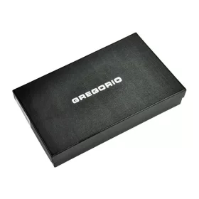   Gregorio GF119 fekete női bőr pénztárca 20 x 10.5 x 2.8 cm
