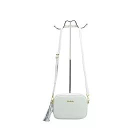   Pierre Cardin FRZ 1501 fehér női bőr válltáska, oldaltáska, crossbod 21 x 16 x 8 cm