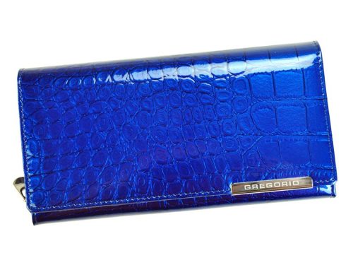 Gregorio BC-106 kék női bőr pénztárca 19 x 10 x 3.3 cm