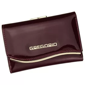   Gregorio ZLF-117 piros női marhabőr pénztárca 12.5 x 8.5 x 3 cm