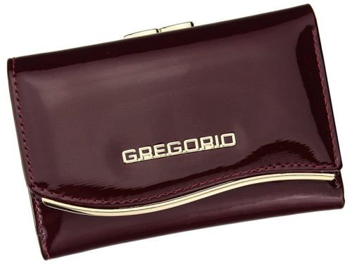 Gregorio ZLF-117 piros női marhabőr pénztárca 12.5 x 8.5 x 3 cm
