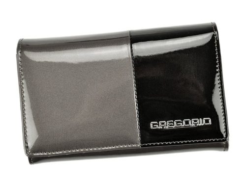 Gregorio DUO-112 szürke női bőr pénztárca 15 x 9.5 x 4 cm