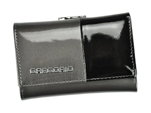 Gregorio DUO-117 szürke női bőr pénztárca 12.3 x 8.2 x 3 cm