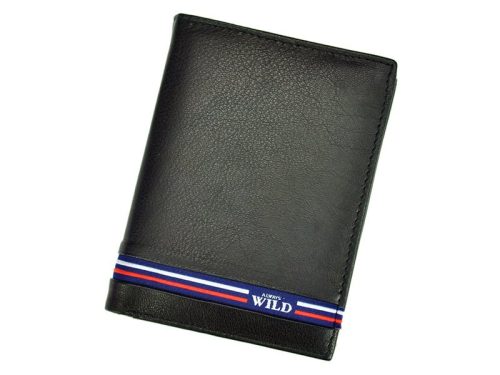 Wild N4-GV RFID fekete férfi bőr pénztárca 9.7 x 13 x 2 cm 