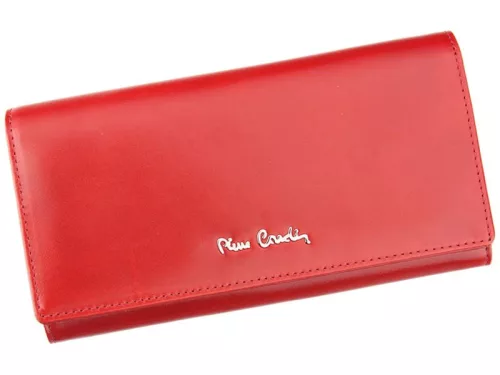 Pierre Cardin 01 LINE 100 piros női bőr pénztárca 18.5 x 10 x 3 cm 