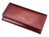 Pierre Cardin 02 LEAF 100 fekete női bőr pénztárca 18,5 x 10 cm