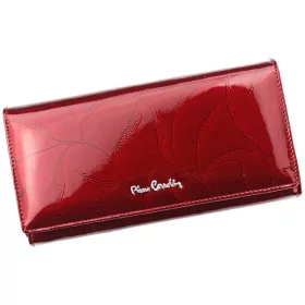   Pierre Cardin 02 LEAF 100 piros női bőr pénztárca 18,5 x 10 cm