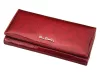 Pierre Cardin 02 LEAF 106,  bordó női bőr pénztárca 19 x 10 cm
