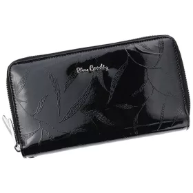   Pierre Cardin 02 LEAF 118 fekete női bőr pénztárca 20 x 11 cm