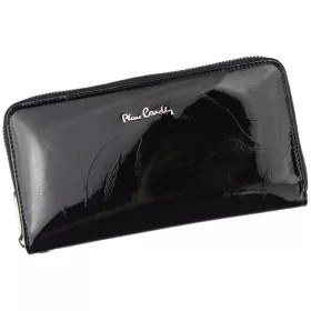   Pierre Cardin 02 LEAF 119 fekete női bőr pénztárca 20 x 10,5 cm