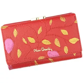   Pierre Cardin 04 PLANT 108 piros női bőr pénztárca 14,5 x 8,5 cm