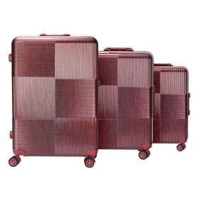   Pierre Cardin prémium minőségű bordó pp keményfalú bőrönd szett 55/65/75 cm