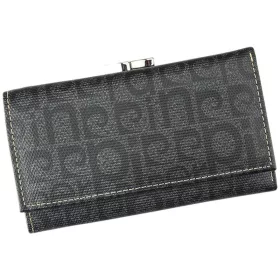   Pierre Cardin PSP87 457 fekete női rostbőr pénztárca 14.3 x 8.5 x 3.5 cm