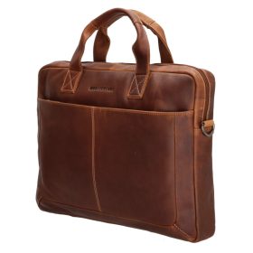   Hide & stitches japura konyak valódi bőr laptop táska 15,6"  34.5x19.4 cm