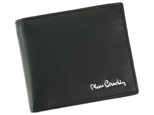 Pierre Cardin TILAK09 8824 fekete férfi valódi bőr pénztárca 10.5 x 9 x 2 cm