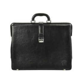   Stefania B834 BY fekete uniszex bőr aktatáska 40 x 32 x 10 cm