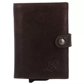 20572 097 Hide and Stitches safety wallet sötétbarna