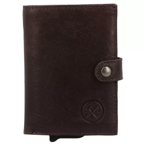 20572 097 Hide and Stitches safety wallet sötétbarna