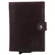 20572 097 Hide and Stitches safety wallet sötétbarna