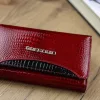 Gregorio GP-108 bordó krokodilmintás női bőr pénztárca 14.5 x 9.5 x 3.5 cm
