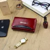 Gregorio GP-108 bordó krokodilmintás női bőr pénztárca 14.5 x 9.5 x 3.5 cm
