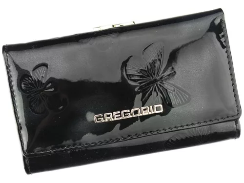 Gregorio BT-108 fekete női bőr pénztárca 14.5 x 9 x 3.8 cm