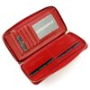 Gregorio BT-119 piros női bőr pénztárca 19,5 × 10 cm