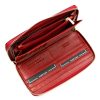Gregorio BT-119 piros női bőr pénztárca 19,5 × 10 cm