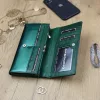 Gregorio SH-100 zöld női marhabőr pénztárca 18.5 x 10 x 3.5 cm