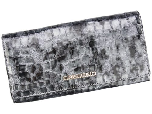 Gregorio FS-106 szürke női bőr pénztárca 19.3 x 10 x 3.5 cm